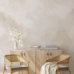 Paint Strokes Mural Wallpaper, Beige,  Wall Mural
