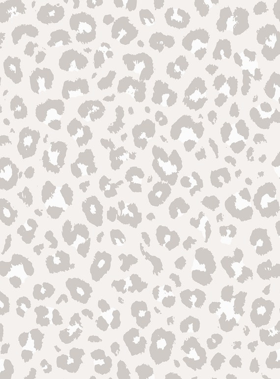 Animal Print Leopard Wallpaper Light Grey Self Adhesive - Etsy Animal Print Leopard Wallpaper Light Grey Self Adhesive - Etsy