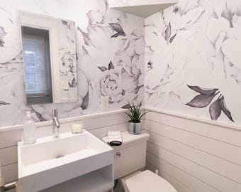 Floral Peel and Stick Wallpaper – Removable, Easy Install Wall Covering