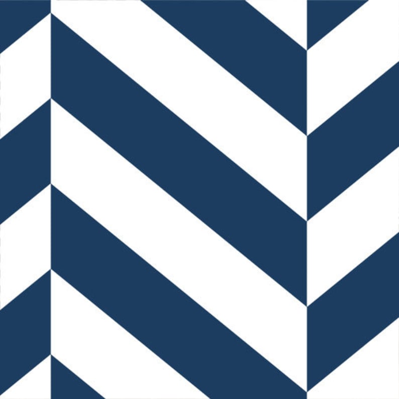 Herringbone Solid Navy Peel & Stick Fabric Wallpaper Etsy