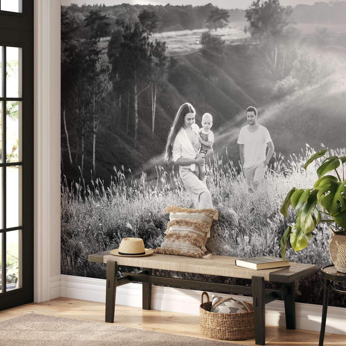 Custom Wallpaper Custom Wall Mural Your Family Wallpaper Etsy