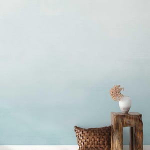 Watercolor Ombre Mural Wallpaper, Aqua,  Wall Mural