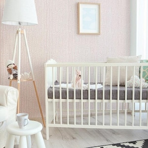 Line Art Pale Pink   Wallpaper