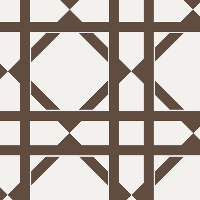 Geometric Brown Peel /& Stick Fabric Wallpaper Repositionable