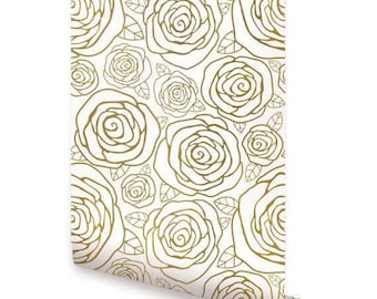 Gold Roses   Wallpaper