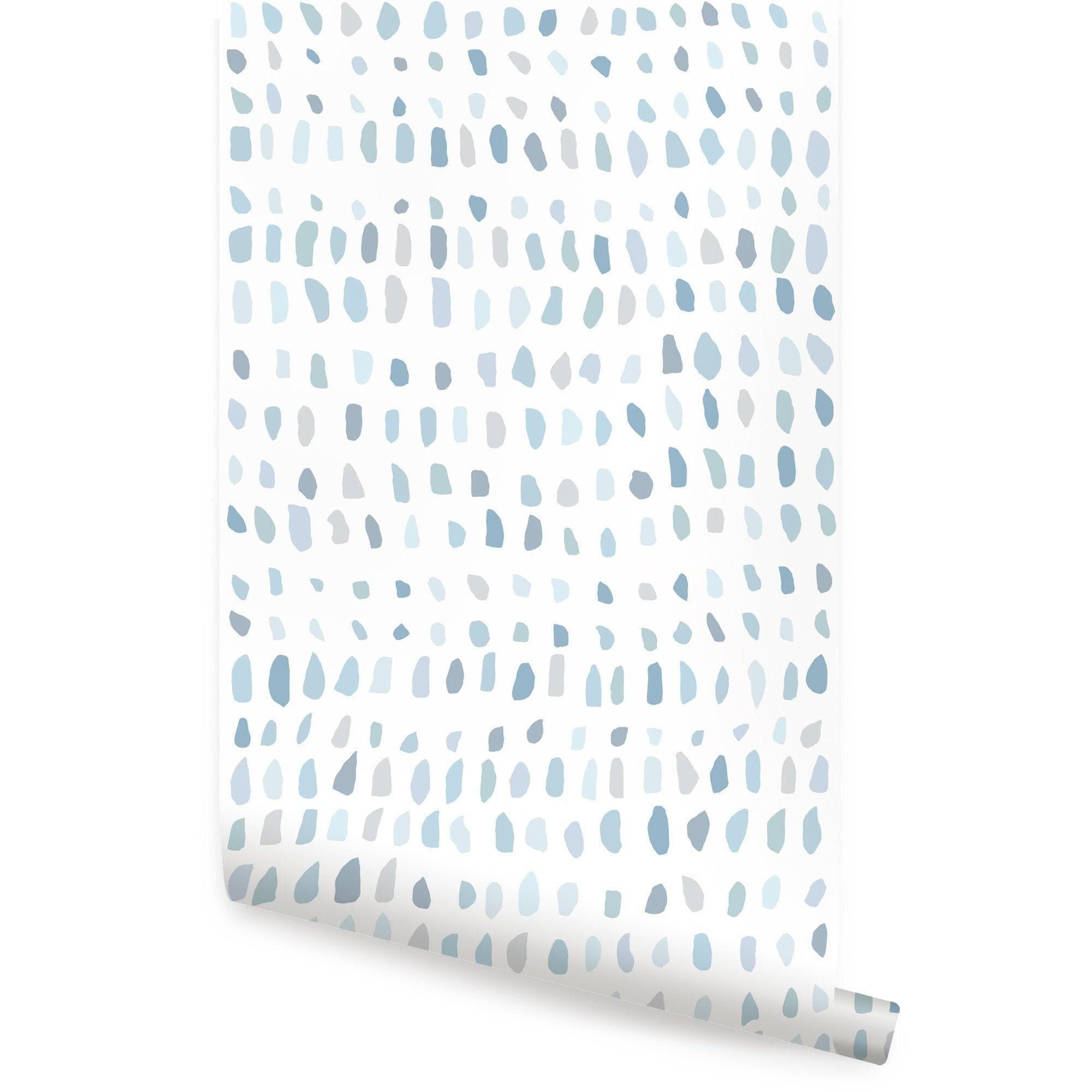 Confetti Time Wall Covering | Blue | Peel and Stick or Unpasted ...