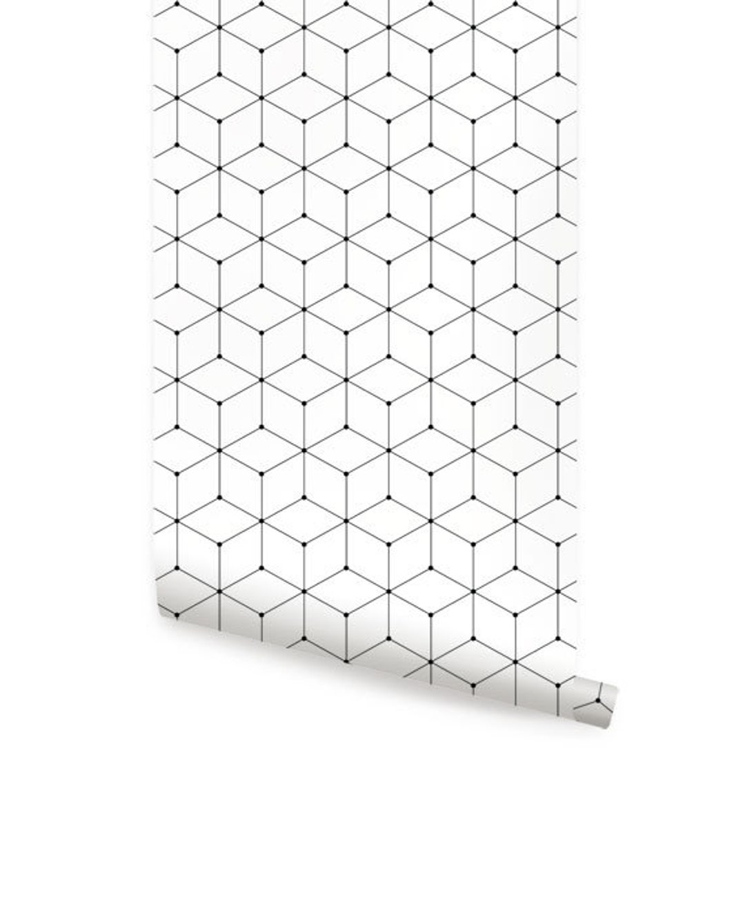 Geometric Cube Black Peel & Stick Fabric Wallpaper - Etsy Geometric Cube Black Peel & Stick Fabric Wallpaper - Etsy