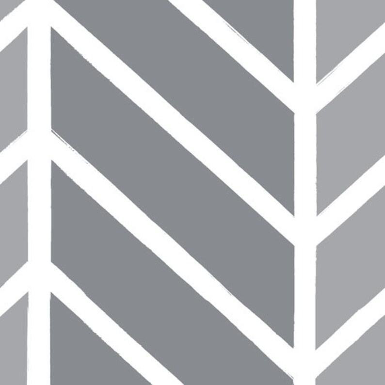 Herringbone Two Tone Cool Grey Peel & Stick Fabric Wallpaper Etsy