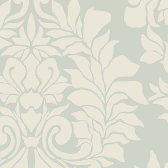 Damask Wallpaper Classic Sage Green Peel & Stick Fabric - Etsy