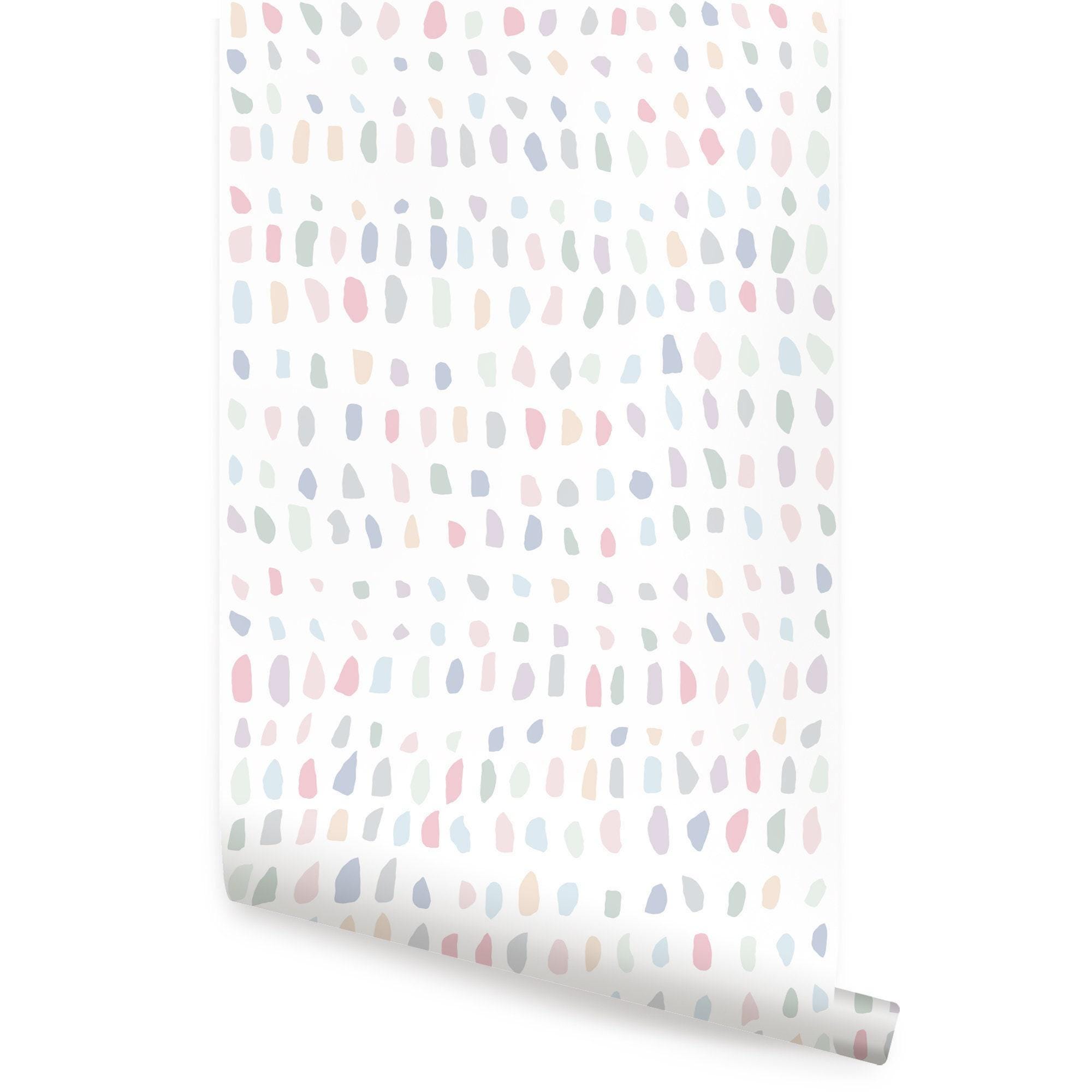 Confetti Time Wall Covering | Pastel | Peel and Stick or Unpasted ...