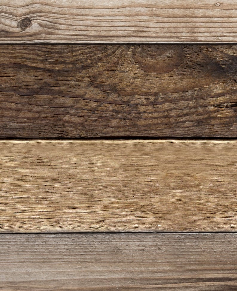 Extra Large Wall Art Brown Wood Peel and Stick Wall Poster Reclaimed Wood Accent Mural Wallpaper