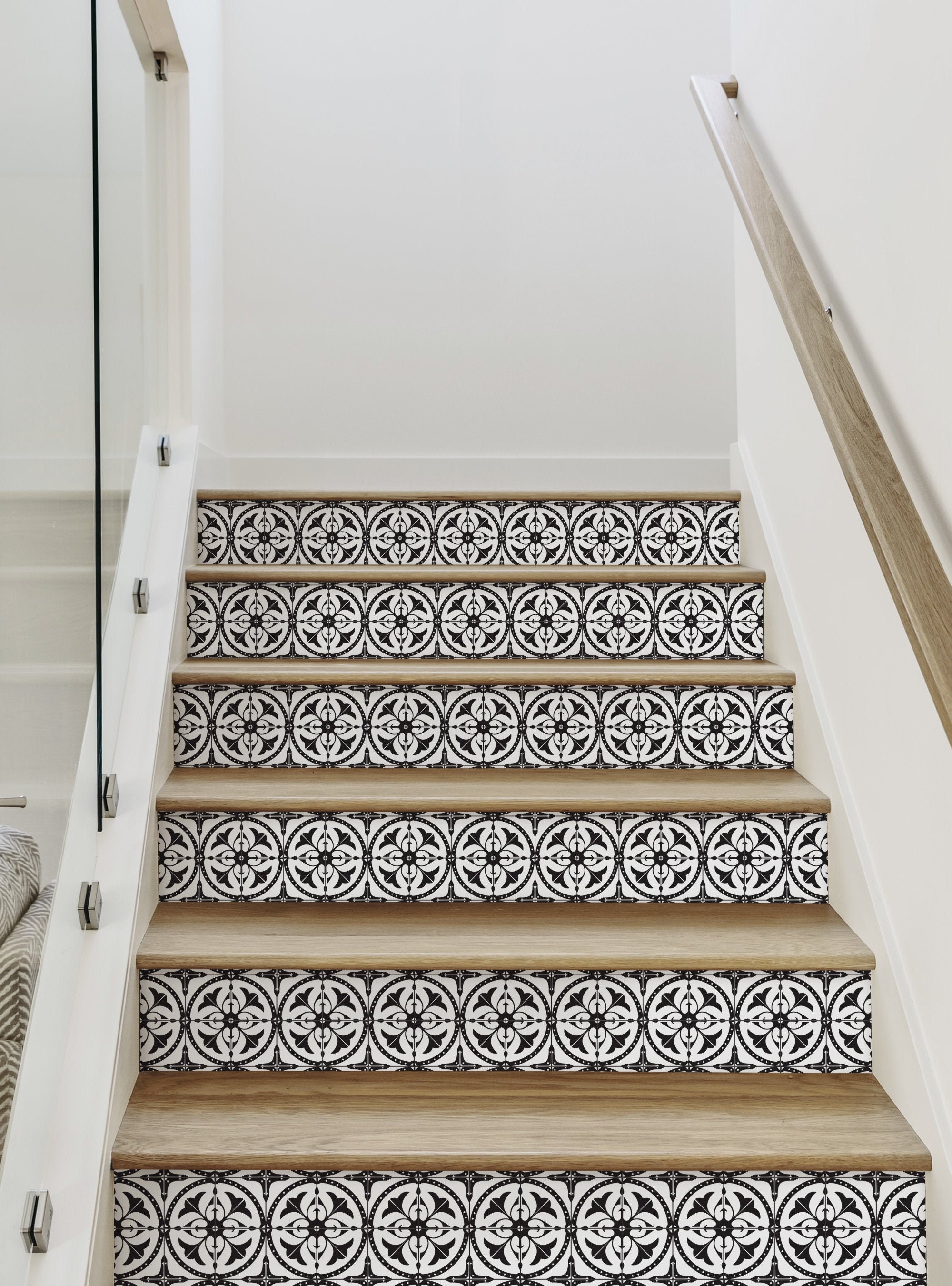 Stair Risers  Wallpaper Border  Hometalk