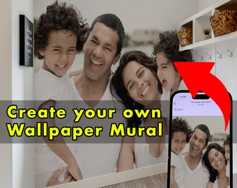 Custom Photo Peel and Stick or Unpasted Wallpaper Mural