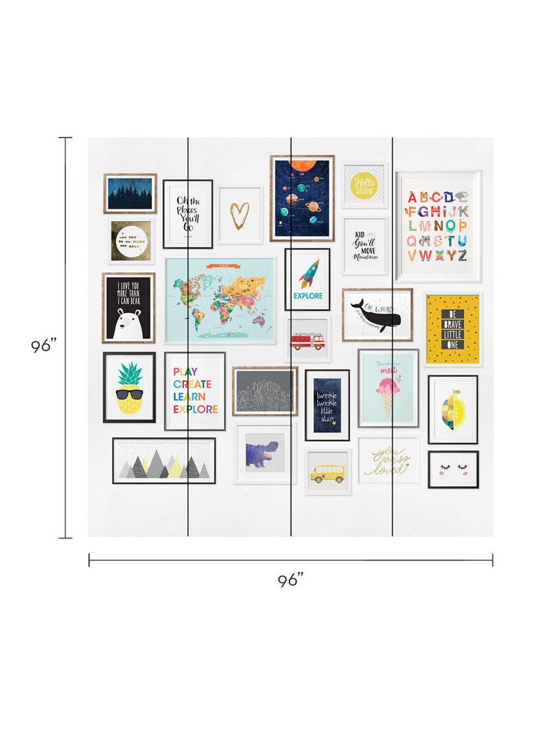 Kids Frames Extra Large Wall Art Peel and Stick Wall Poster Etsy