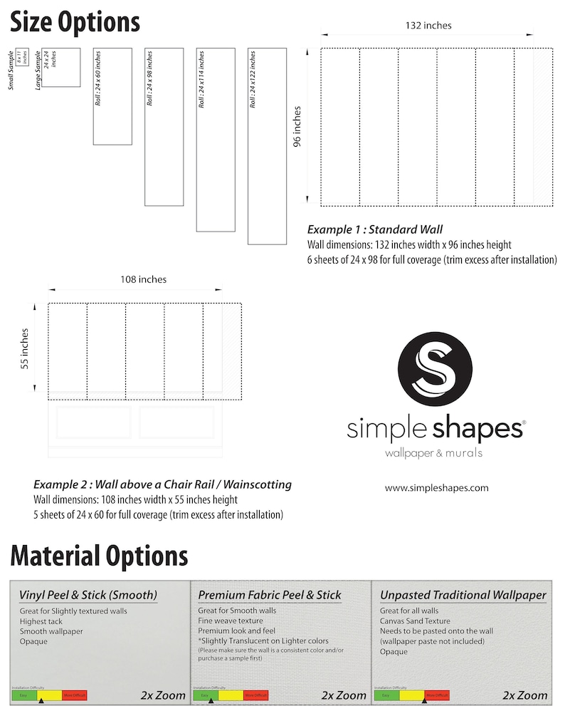 a diagram of the different types of paper