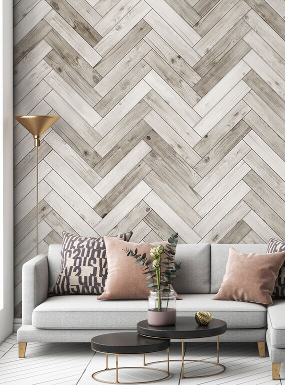 Herringbone Whitewashed Barn Wood Planks Mural Wallpaper - Barnwood Wallpaper For Walls Herringbone Whitewashed Barn Wood Planks Mural Wallpaper - Barnwood Wallpaper For Walls