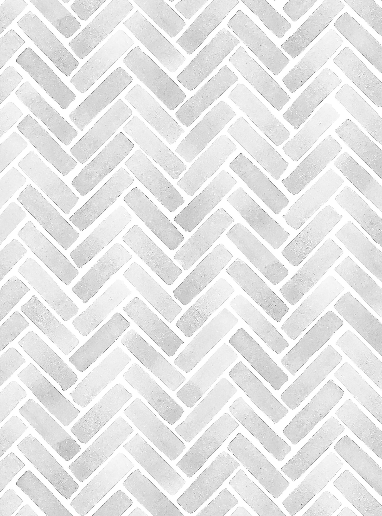 Watercolor Herringbone Wallpaper Winter Grey Self Adhesive Etsy