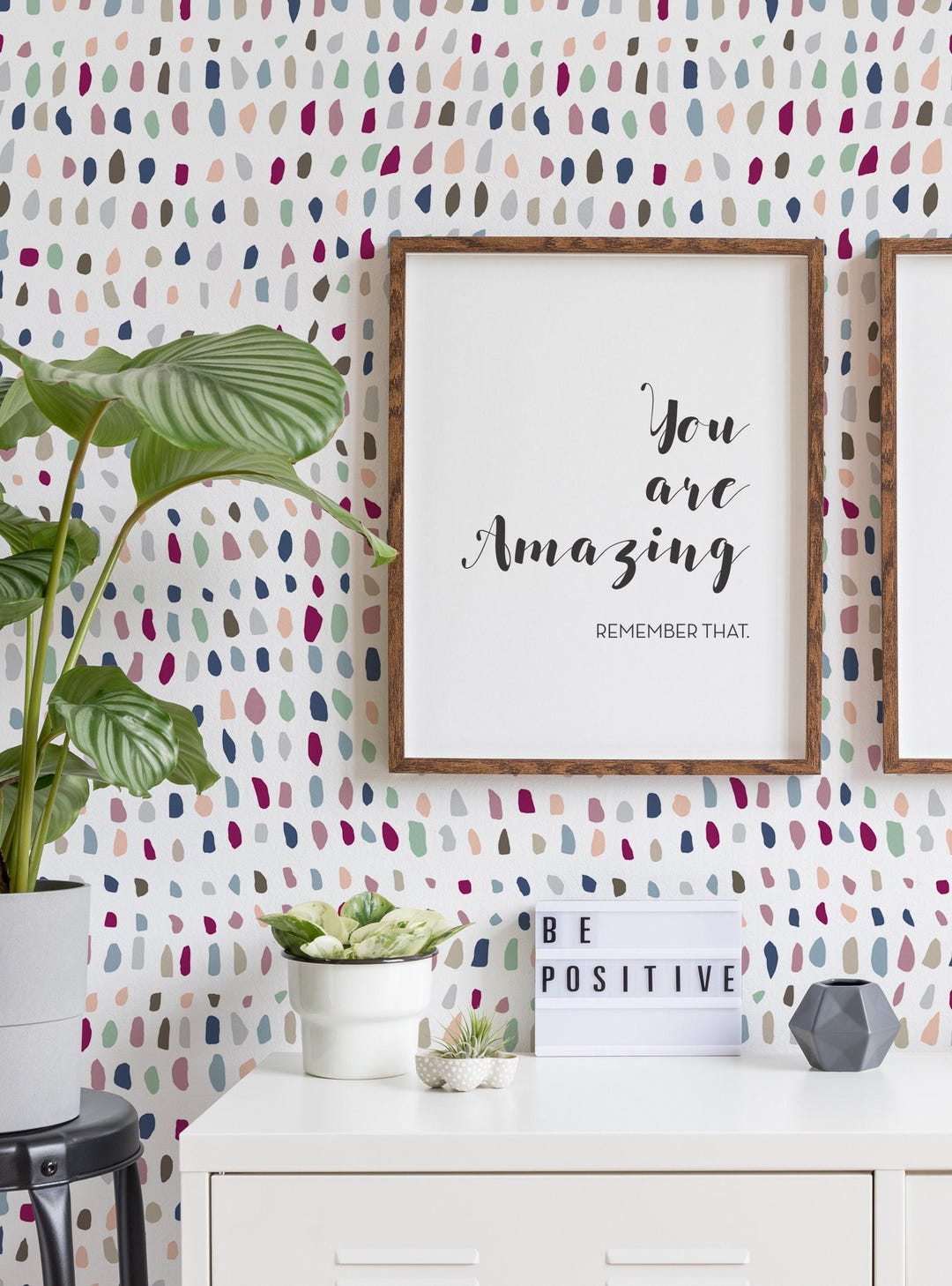 Confetti Time Wall Covering | Multi Colored | Peel and Stick or ...