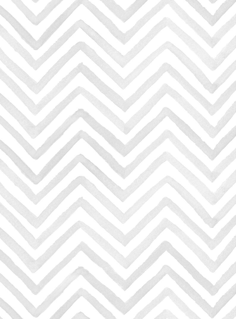 Watercolor Chevron Wallpaper Grey Self Adhesive Fabric Etsy