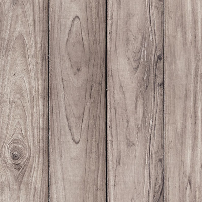 Grey Wood Peel and Stick Fabric Wallpaper Repositionable Etsy