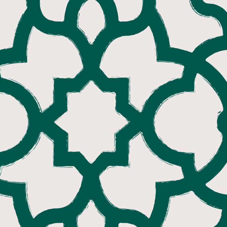 Trellis Forest Green Peel & Stick Fabric Wallpaper Etsy
