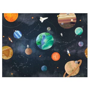 Space Mural Wallpaper, Dark, Space Wall Art,  Wall Mural