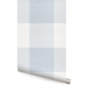 Checkered  Look Large Wallpaper, Blue,    Wallpaper