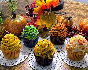 Fall Cupcake Candles that look good enough to eat!