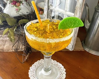 Gold Margarita Candle that looks and smells real!