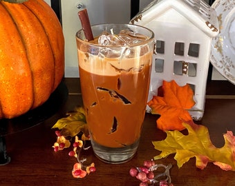 Pumpkin Spice Iced Latte candle