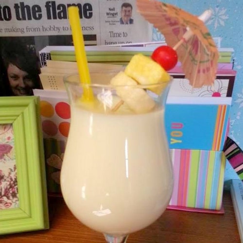 Pina Colada Candle. Scented 100% Soy Wax Candle