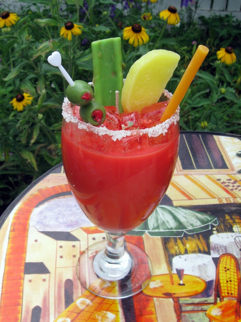 Bloody Mary Candle that looks amazingly real Etsy