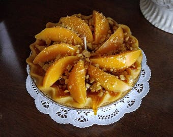 Peach Pie with Crumbles Candle 5"