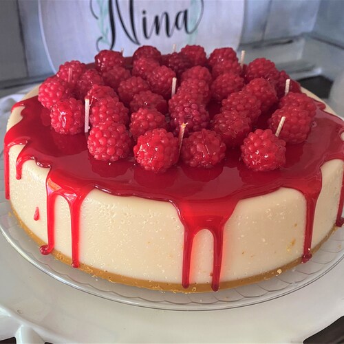 Candle Blueberry Cheesecake