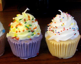 Super Cute Cupcake Candles! - Soy Candle - Birthday Gift - Birthday Candle