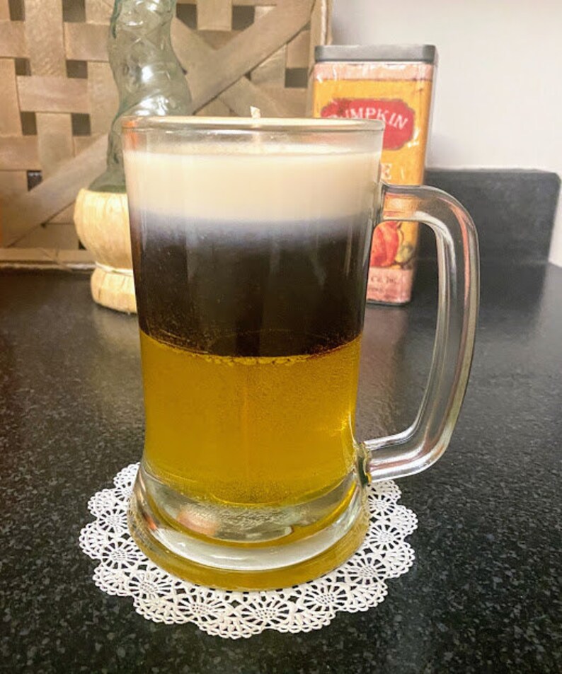 Beer Candles Full Size Mugs Etsy