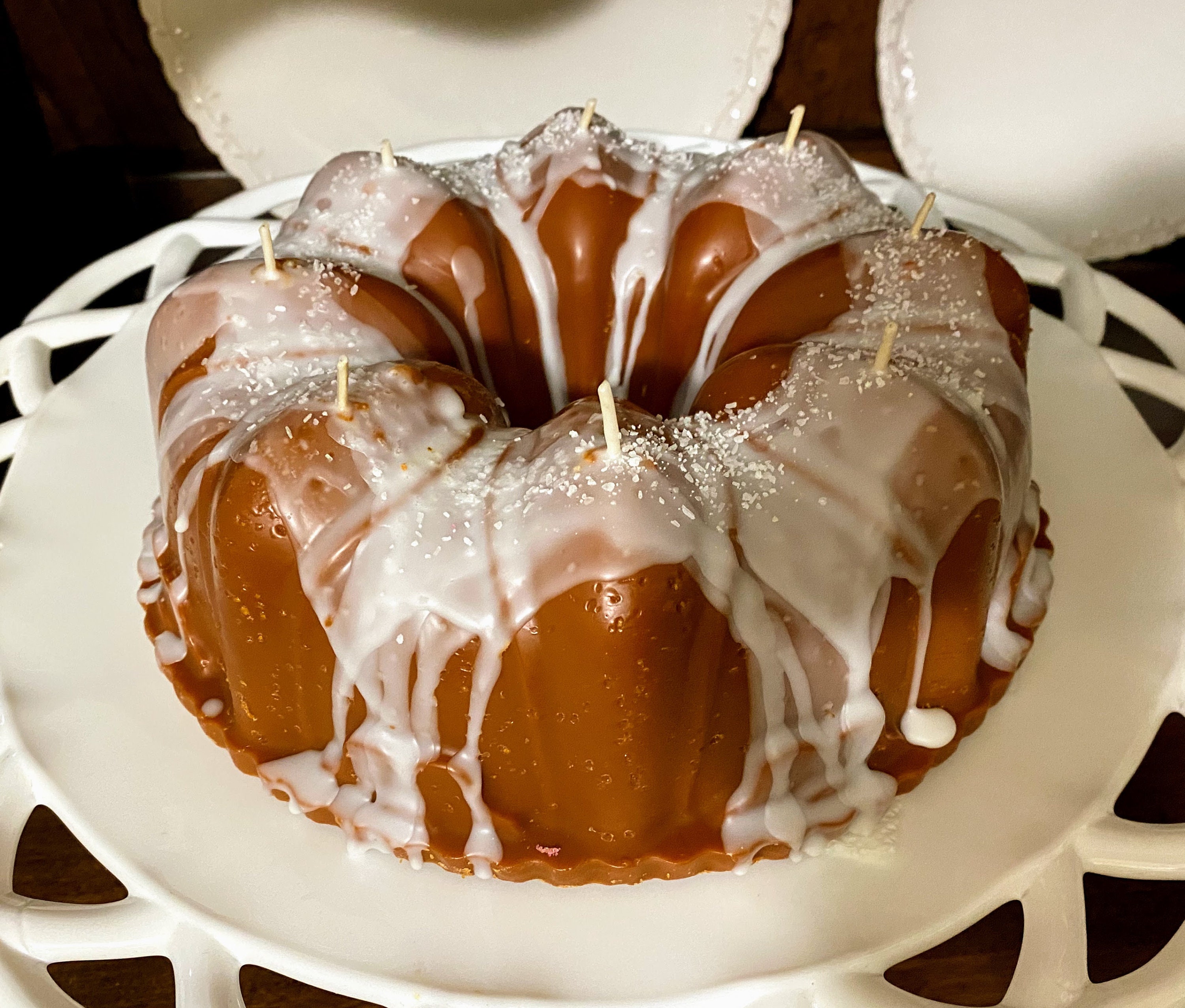 Salted Caramel Bundt Cake Candle. Full Size Cake Etsy