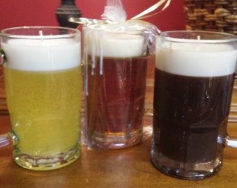 Craft Beer Candles!  16oz Beer Mugs