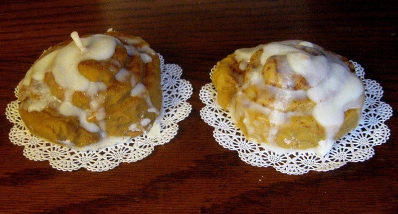 Handmade Sticky Buns Candles Delicious Scented Soy Wax Candles image 2