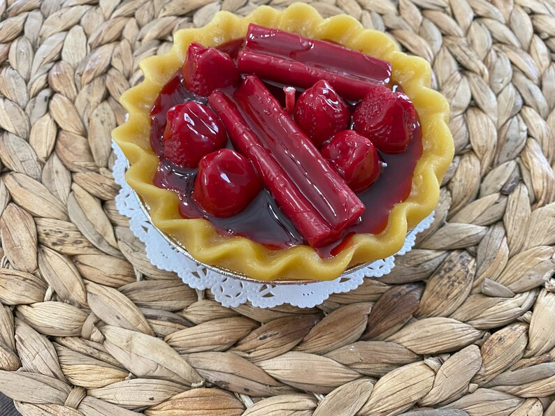 Strawberry Rhubarb Fruit Pie Candles 5 Smells SO REAL image 4