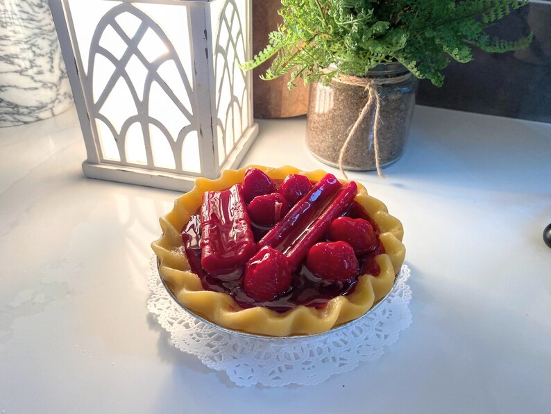 Strawberry Rhubarb Fruit Pie Candles 5 Smells SO REAL image 1