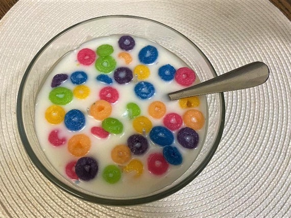 Cereal Candle / Case of 18 / Fruity Loops / Wholesale / Free Shipping