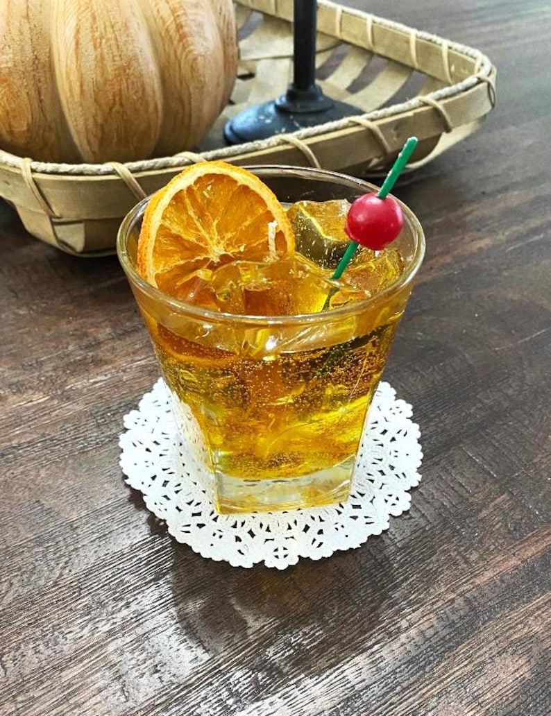 Old Fashion Drink Candle made with Gel Wax image 8