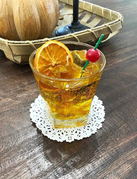 Bourbon Old Fashioned Gel Wax Candle