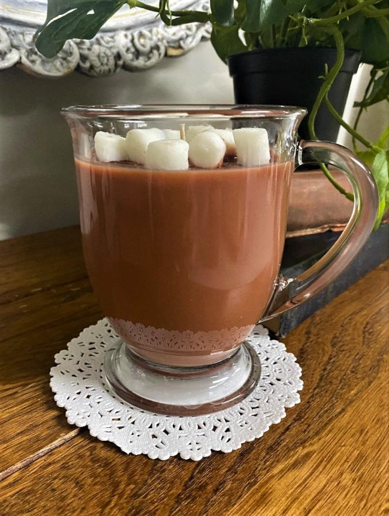¡Vela de cera de soja con sabor a chocolate caliente! imagen 2