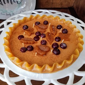 Pumpkin Spice Pie Candle - Full Size 9 &quot;