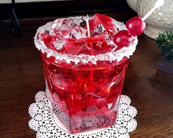 Cherry Old Fashion Cocktail Candle