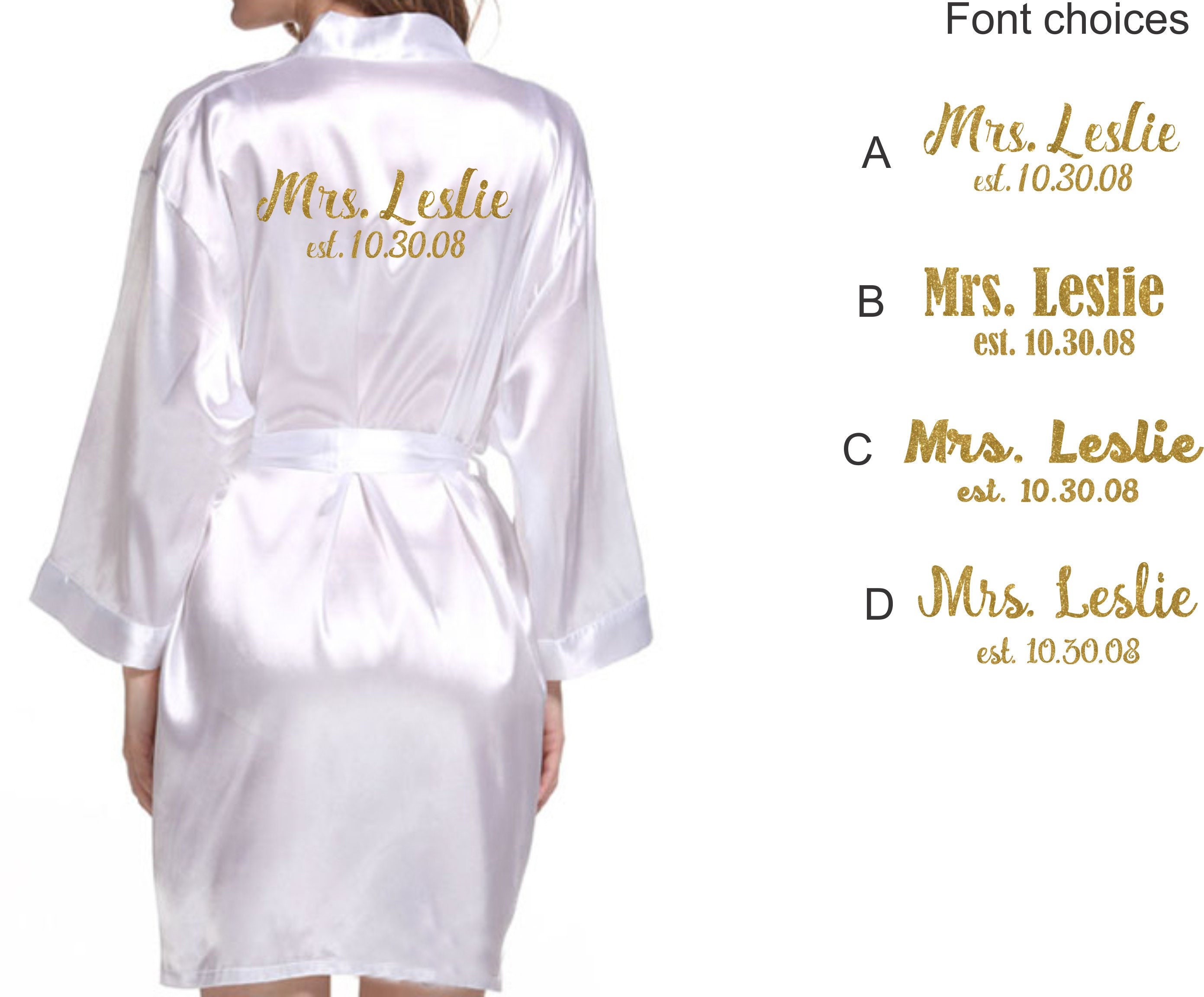 satin robes for wedding party