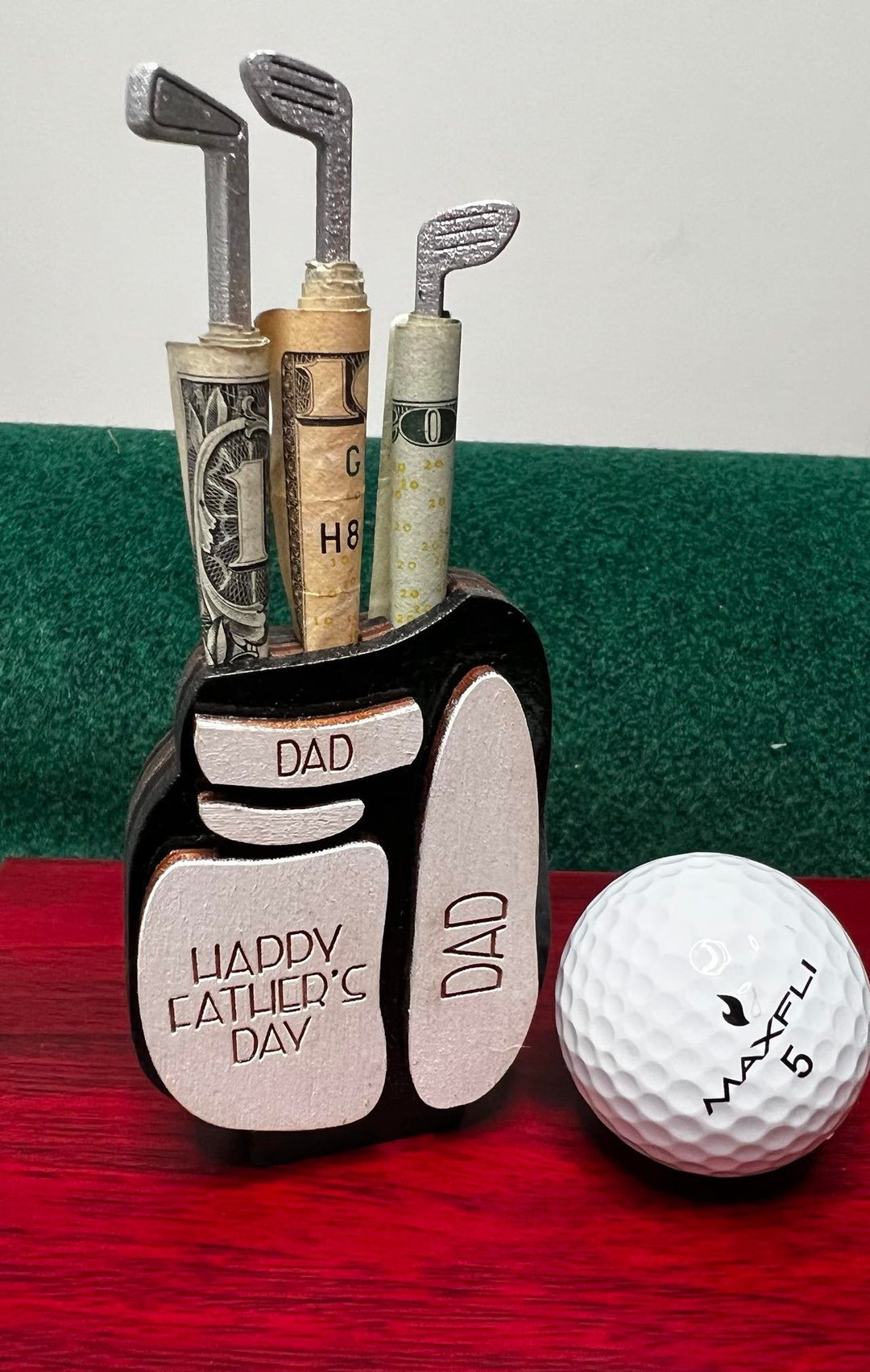 BOBI CARE Regalo personalizado para hombre amante del golf, regalo  personalizado de cumpleaños para marido, caja de golf hecha a mano, regalo  grabado