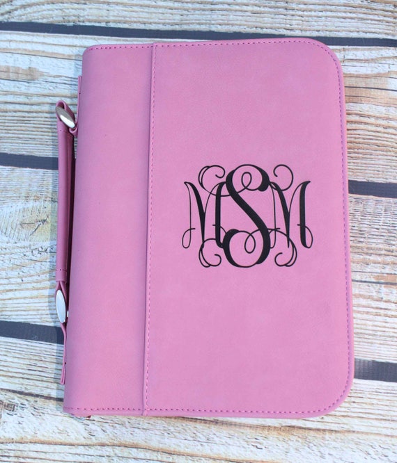 Pink Bible Cover Personalized Bible Cover Monogram Bible Etsy